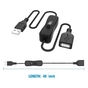 img 2 attached to Enhanced ANDUL USB Switch Extension Cable: Upgraded 💡 Power Switch Cord for LED Strips & iOS Devices