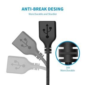 img 1 attached to Enhanced ANDUL USB Switch Extension Cable: Upgraded 💡 Power Switch Cord for LED Strips & iOS Devices