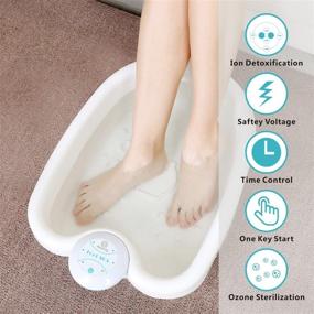 img 2 attached to 🧖 Healcity Ionic Detox Foot Bath Machine: The Perfect Holiday Gift for Relaxation and Detoxification with Hydrogen Negative Ion Technology, Tub Basin, Tub Liners - Portable and Travel-Friendly