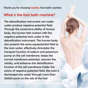 img 3 attached to 🧖 Healcity Ionic Detox Foot Bath Machine: The Perfect Holiday Gift for Relaxation and Detoxification with Hydrogen Negative Ion Technology, Tub Basin, Tub Liners - Portable and Travel-Friendly