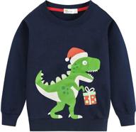 🦖 dinosaur graphic boys' toddler sweatshirts: pullovers, hoodies & sweatshirts for fashionable clothing logo