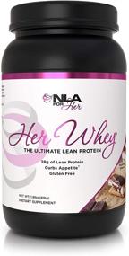 img 4 attached to 🌰 NLA Her Whey Protein: Hazelnut S'mores Flavor - 2.2 lbs - Lean Whey Isolate for Women with Aminos & Vitamins - Supports Recovery, Builds Lean Muscle, Curbs Appetite (30 21g Protein Servings or 18 XL 28g Servings)