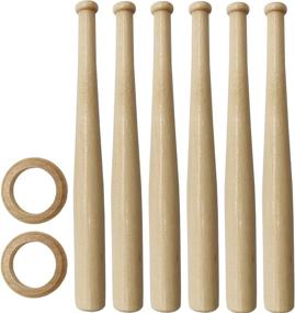 img 2 attached to ⚾ RONYOUNG 2Sets Wooden Baseball Stand Holder Display Base Ball Stand