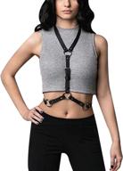 👗 adjustable harajuku leather harness suspenders - women's accessories logo