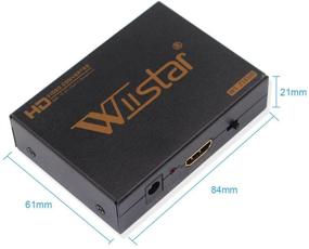 img 3 attached to Преобразователь Wiistar HDMI в DVI с выходом 3,5 мм и Spdif - Конвертер видео 1080P для HDTV, Apple TV, Blu-Ray Player и PS4