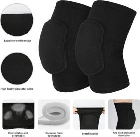 img 3 attached to 🏋️ JMOKA Non-Slip Soft Knee Brace with Breathable Compression Sleeve – Ideal for Dance, Wrestling, Volleyball, Basketball, Running, Football, Jogging, Cycling – Provides Arthritis Relief, Meniscus Tear Support for Women and Men