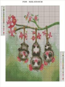 img 2 attached to ✨ Enchant Your Living Room with Full Drill Square 5D Diamond Painting Kit: Cute Animals Crystal Embroidery for Stylish Wall Decor