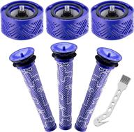 🔍 funmit 3 hepa vacuum filter & 3 pre filter kit replacement for dyson v6 absolute vacuums – enhance your dyson v6 absolute cordless stick vacuum performance with part 965661-01 & 966741-01 логотип