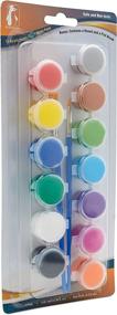 img 3 attached to Kids Bulk Acrylic Paint Sets - 24 Individual Sets of 12 Colored Paints, Glitter Paint & Brushes - Ideal for Schools, Clubs, Camps - Essential Craft Supplies for Art and Craft Projects