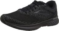 👞 men's brooks revel shoes in black blackened pearl логотип