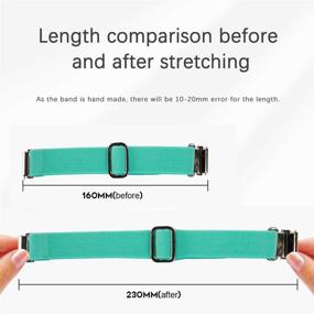 img 1 attached to Заменяемые регулируемые нейлоновые ремешки Seltureone для Fitbit Versa 2/Versa/Versa Lite - быстроразъемная мягкая часовая браслетка для женщин и мужчин (мятно-зеленая)