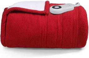 img 4 attached to Cozy Nights Ahead: Warm Storm Heated Blankets Throw for Fast Heat & Reversible Comfort – 5 Heat Settings, Auto-Off, Machine Washable – 50x60 Inch