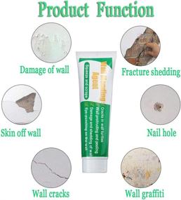 img 1 attached to 260g Wall Spackle with Scraper - Safemend Wall Mending Agent for Holes, Cracks, and Graffiti Repair - Safemend Non-Toxic Instant Self-Adhesive Dry Wall Repair Putty Wall Filling Paste (2PCS)