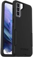 📱 top-rated otterbox commuter series case for galaxy s21+ 5g - sleek black design logo