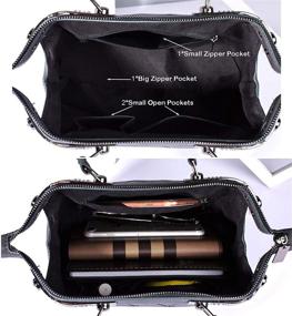 img 1 attached to 👜 Irresistible Geometric Luminous Handbags: Versatile Women's Handbags & Wallets