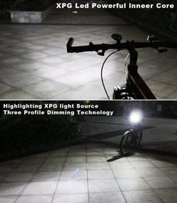 img 1 attached to DARKBEAM Bicycle Headlight Rechargeable Taillight