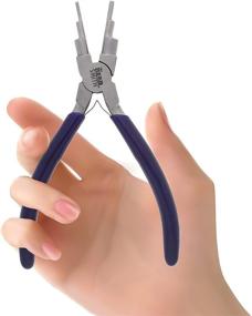 img 3 attached to 🔧 Beadsmith Wire Bending Pliers: Create 6 Size Loops & Jump Rings, 2-9mm - Comfort Grip Handle - Essential Jewelry Making Tool