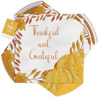 thanksgiving napkins disposable supplies decorations logo