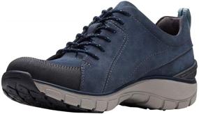 img 1 attached to Чёрные нубуковые кроссовки для женщин из коллекции CLARKS