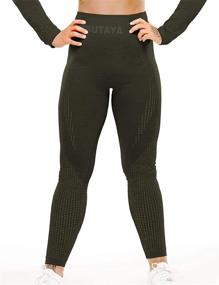 img 2 attached to 👖 TSUTAYA Women's High Waisted Seamless Leggings: Stretchy Yoga Pants for Vital Activewear with Tummy Control - Ideal Workout Attire