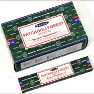 satya patchouli forest incense sticks логотип