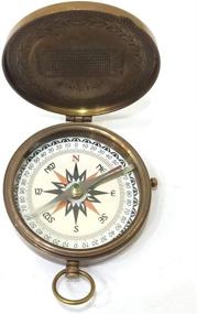 img 3 attached to 🧭 THORINSTRUMENTS American Compass Antique Vintage Brass Compass with Enhanced Navigational Device