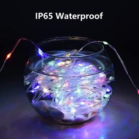 img 2 attached to Plug-in Fairy Lights - 2 Pack × 33ft LED String Lights with USB - Waterproof Rope Lights with Remote - Twinkle Lights for Garden, Living Room, Bedroom, Party, Camping - Christmas Decoration (RGB)