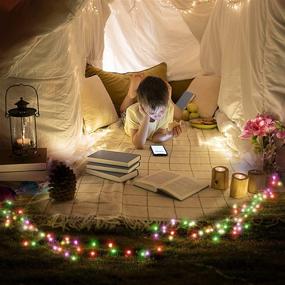 img 3 attached to Plug-in Fairy Lights - 2 Pack × 33ft LED String Lights with USB - Waterproof Rope Lights with Remote - Twinkle Lights for Garden, Living Room, Bedroom, Party, Camping - Christmas Decoration (RGB)