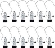 👕 huji laundry hanging hooks clothes boots chrome pins clips hangers (12 pack) логотип