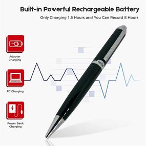 img 2 attached to 🎙️ Cutting-Edge Digital Voice Activated Recorder 16GB - Enhanced Battery Life, Massive Storage - Compact Audio/Sound Recording Device