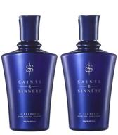 🛀 velvet divine moisture shampoo & daily conditioner duo – repair, replenish, and add shine to dry, damaged, and colored treated hair – saints & sinners 8.5oz logo