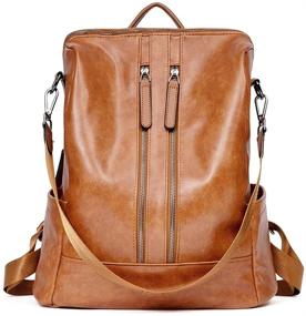 img 4 attached to Backpack Leather Detachable Covertible Shoulder Women's Handbags & Wallets for Shoulder Bags