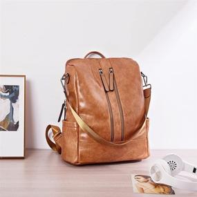 img 3 attached to Backpack Leather Detachable Covertible Shoulder Women's Handbags & Wallets for Shoulder Bags