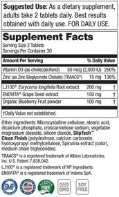 img 3 attached to 💪 Optimize-Test Pro by Purity Products - LJ100 Tongkat Ali, Zinc, Grape Seed, Vitamin D3, Organic Blueberries - Promotes Optimal Testosterone Levels, Muscle Strength, and Libido - 60 Tablets