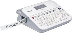 img 1 attached to 🏷️ Brother PTD400VP P-touch Label Maker: Portable Carry Case, Compact Design, Easy-to-Use Keyboard, Graphical Display - White + Adapter