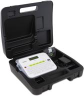 🏷️ brother ptd400vp p-touch label maker: portable carry case, compact design, easy-to-use keyboard, graphical display - white + adapter logo