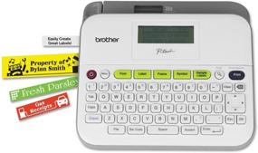 img 2 attached to 🏷️ Brother PTD400VP P-touch Label Maker: Portable Carry Case, Compact Design, Easy-to-Use Keyboard, Graphical Display - White + Adapter