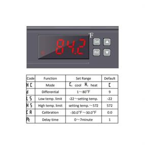 img 1 attached to 🌡️ KT8230 Digital Temperature Controller Thermostat Regulator: Efficient Fahrenheit -22~572℉ Heating Cooling for Incubator, Brooder, Refrigerator, Fermenter, Greenhouse, Reptile - 120VAC 30A