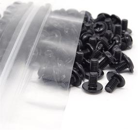 img 2 attached to HONBAY 100PCS M3x5 Black Zinc PC Mounting Screws Set - Secure and Durable Computer Case & Motherboard Fixing