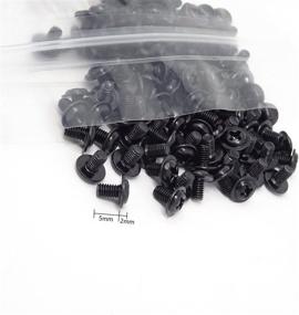 img 3 attached to HONBAY 100PCS M3x5 Black Zinc PC Mounting Screws Set - Secure and Durable Computer Case & Motherboard Fixing