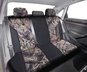 img 3 attached to 🌿 Mossy Oak Full Bench Camo Seat Covers: Premium PVC & Canvas Fabric, Airbag Compatible, Universial Fit for Most Bucket Seats - Official Licensed Product