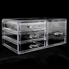 img 1 attached to Organizer Capacity Acrylic Cosmetic Storage