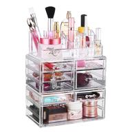 organizer capacity acrylic cosmetic storage logo