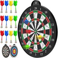 🎯 street walk kids magnetic dart game set - 12pcs safe magnetic darts - fun indoor party games - boys toys gifts for 5-12 year old kids and adults - excellent magnetic dart board логотип