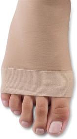 img 1 attached to 🧦 Jomi Compression Knee High Collection, Sheer Open Toe, 15-20mmHg, Medium Size, Natural Color