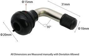 img 2 attached to OTAUPRS Pieces Tubeless Motorcycle Degree