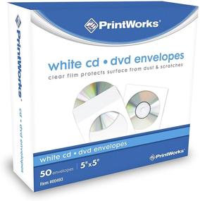 img 3 attached to Конверты для CD/DVD Printworks (00493) - сертифицировано по FSC, 50 штук, 5” x 5”: высококачественное решение для хранения.