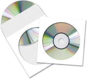 img 1 attached to Конверты для CD/DVD Printworks (00493) - сертифицировано по FSC, 50 штук, 5” x 5”: высококачественное решение для хранения.