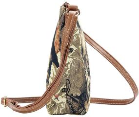 img 2 attached to 🐱 CAT Women's Handbags & Wallets: Adjustable Lightweight Signare Tapestry Sling