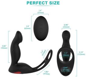 img 1 attached to 🍑 Dominicana Male Prostate Massage: Remote Controlled Silicone Anal Vibrator for Men - Butt Plug Training Masturbator